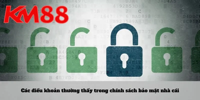 Các điều khoản thường thấy trong chính sách bảo mật nhà cái